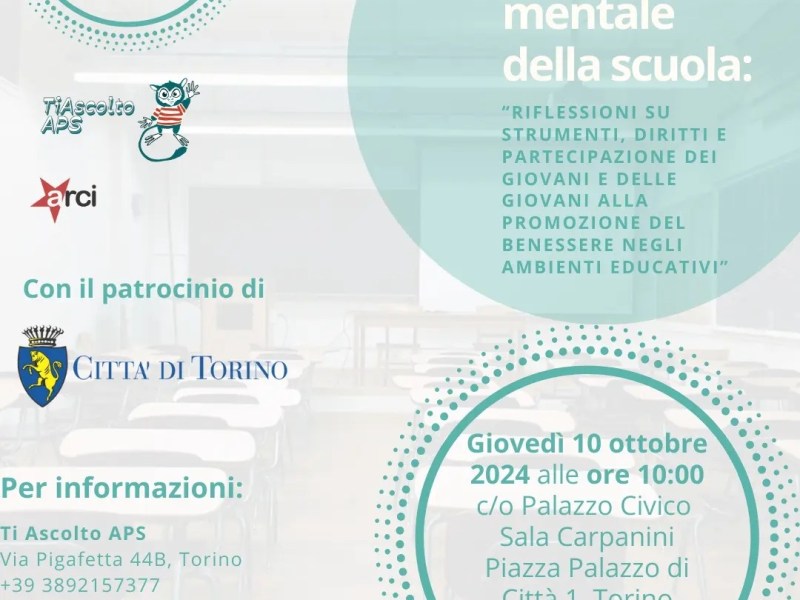 Convegno “La salute mentale della&nbsp;scuola”
