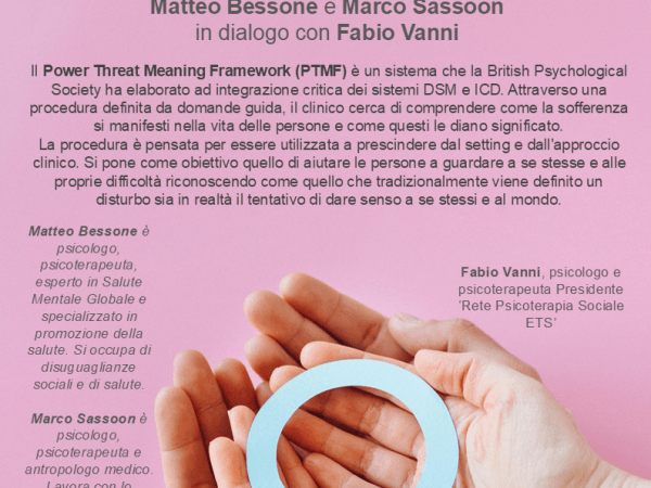 Rete psicoterapia sociale e Power Threat Meaning&nbsp;Framework